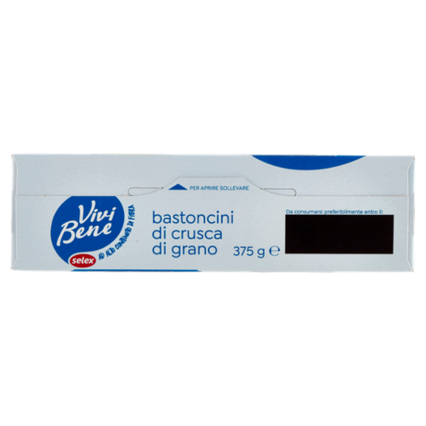 Selex Vivi Bene Bastoncini di Crusca di Frumento ad Alto Contenuto di Fibre 375 g