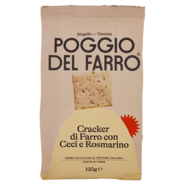 Poggio del Farro Cracker di Farro con Ceci e Rosmarino 120 g