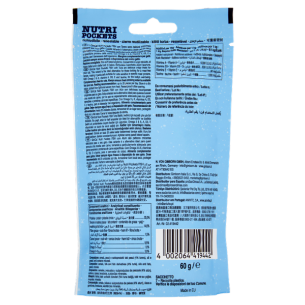 GimCat Nutri Pockets Fish con Tonno 60 g