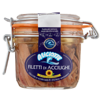 L'Isola D'Oro Aliciotte Filetti Di Acciughe In Olio Di Semi Di Girasole 230 g