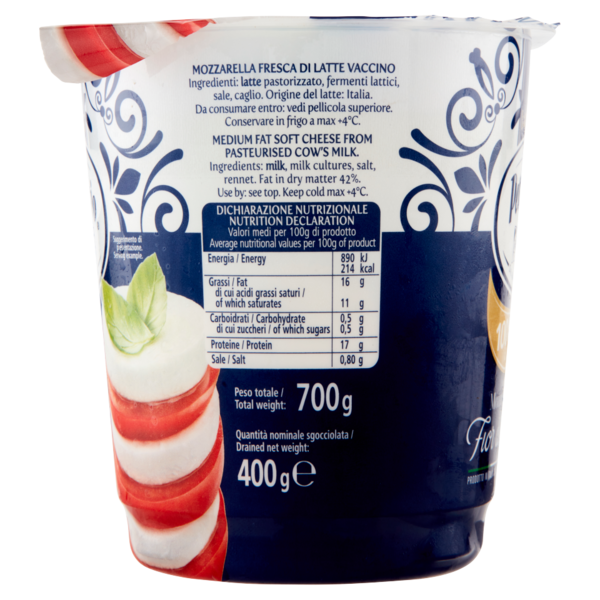 Pettinicchio Mozzarella Fior di latte 400 g