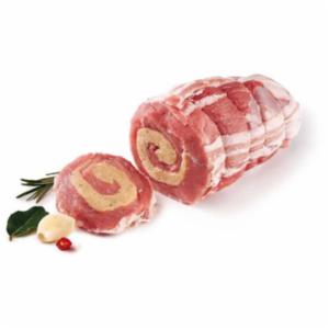 Arrotolato Di Vitello Con Ripieno Tradizionale Prosciutto e Formaggio