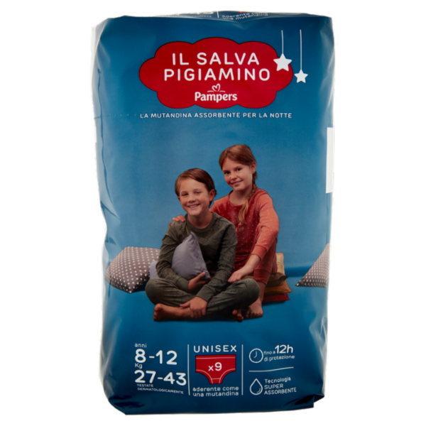 Pampers il Salva Pigiamino anni 8-12 Kg 27-43 Unisex 9 pz