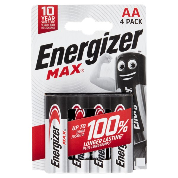 Energizer Max Alkaline AA 4 pz