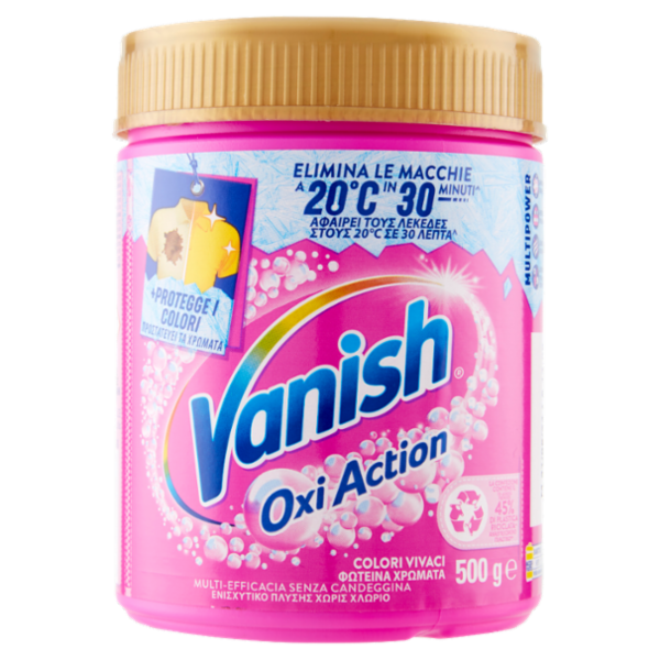 Vanish Oxi Action Multipower Polvere rosa Smacchiatore bucato 500 g