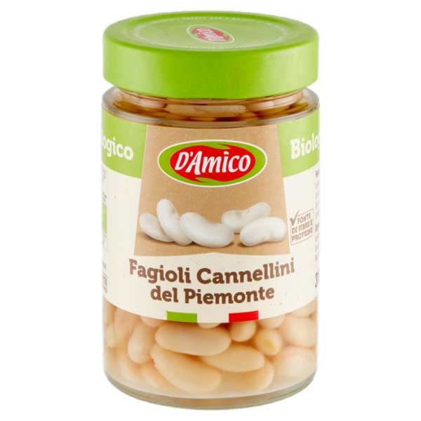 D'Amico Fagioli Cannellini del Piemonte Biologico 310 g