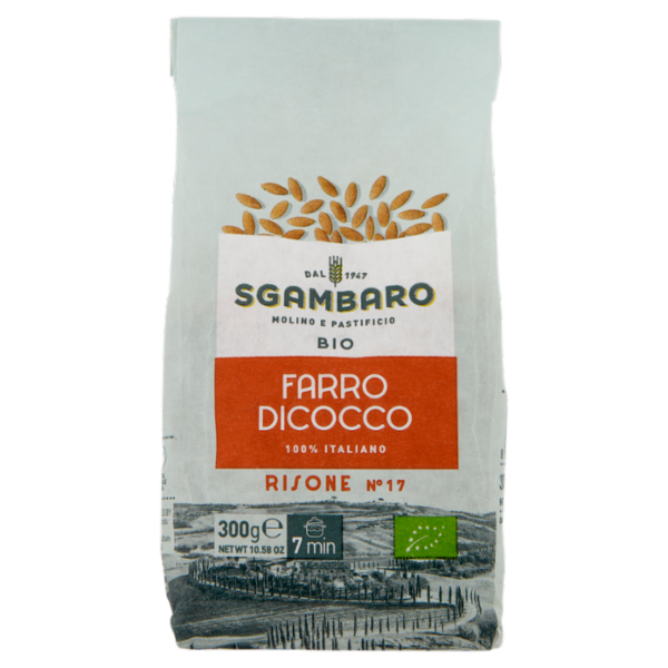 Sgambaro Bio Farro Dicocco Risone N°17 300 g