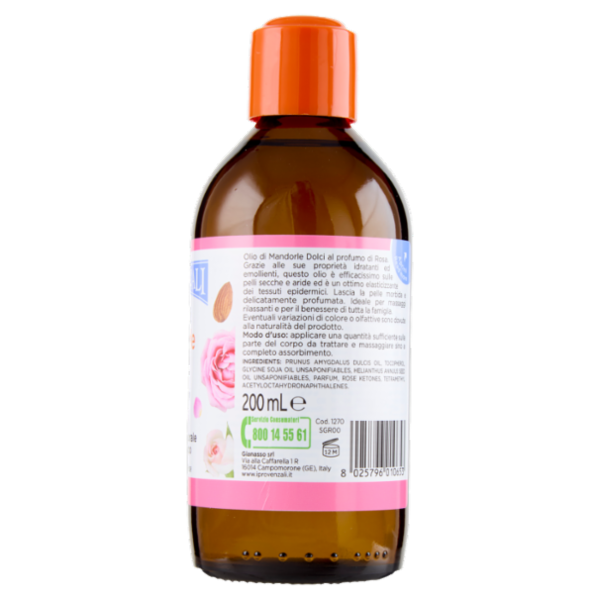 I Provenzali Olio di Mandorle Dolci al profumo di Rosa 200 mL