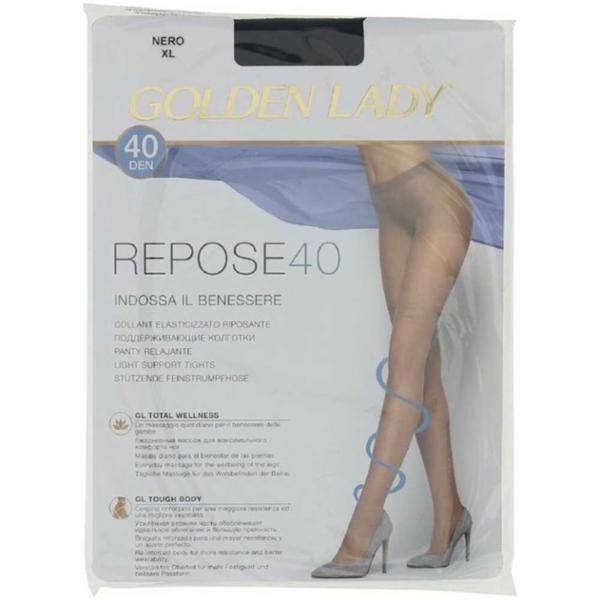 COLLANT REPOSE 40 DEN DONNA TG XL COLORE NERO GOLDENLADY 36YGR