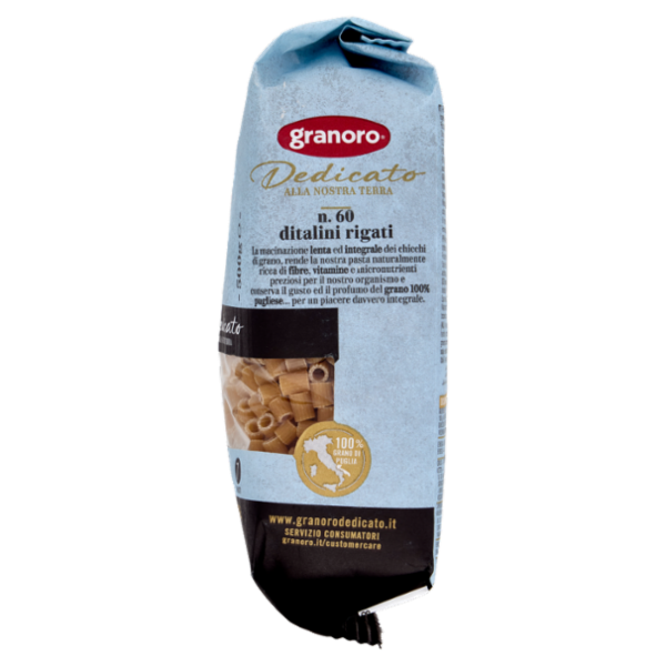 granoro Dedicato integrale n.60 ditalini rigati 500 g