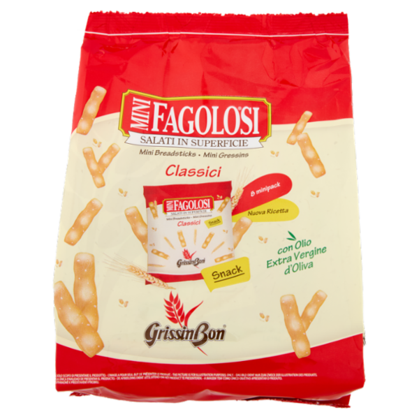 GrissinBon Fagolosi Mini Classici 8 minipack Snack 165 g