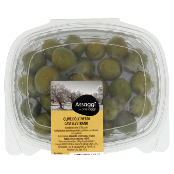 Assaggi e paesaggi Olive Dolci Verdi Castelvetrano 200 g