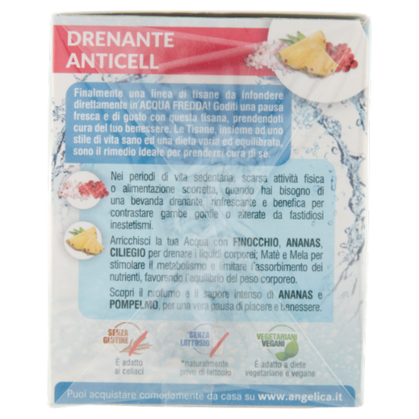 L'Angelica Tisana a Freddo Drenante Anticell 18 Filtri 36 g