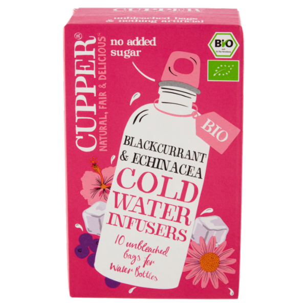 CUPPER Infuso a freddo Biologico di Ribes Nero e Echinacea 10 bustine