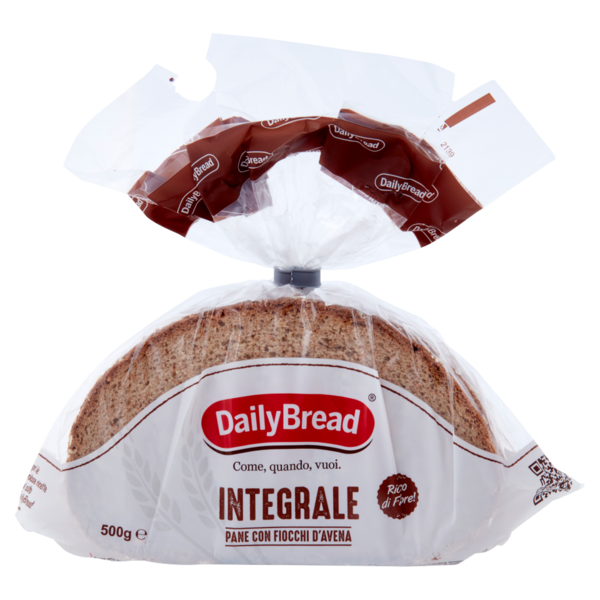 DailyBread Integrale Pane con Fiocchi d'Avena 500 g