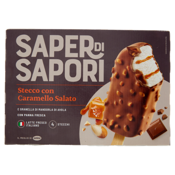 Selex Saper di Sapori 4 Gelati Stecco con Caramello Salato 260 g