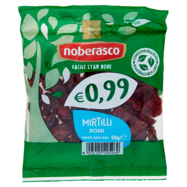 noberasco € 0,99 Mirtilli Rossi 50 g