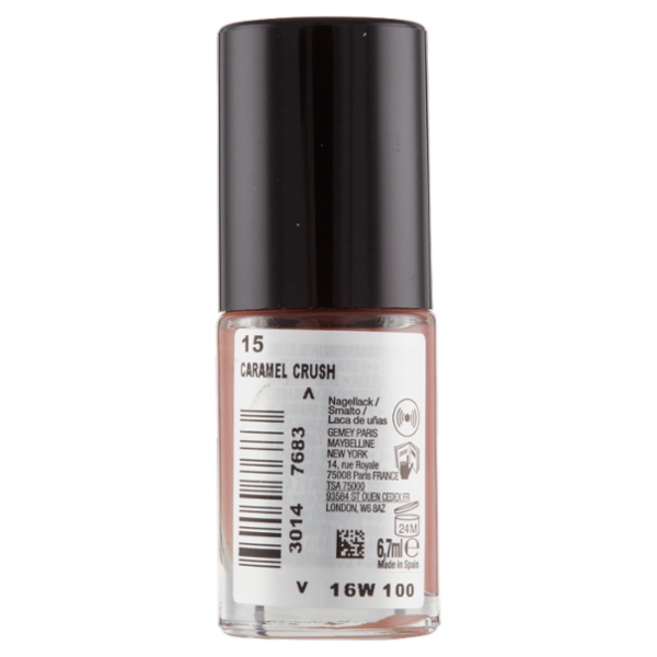 Maybelline New York Fast Gel Smalto Effetto Gel Asciugatura Veloce, 15 Caramel Crush, 7 ml