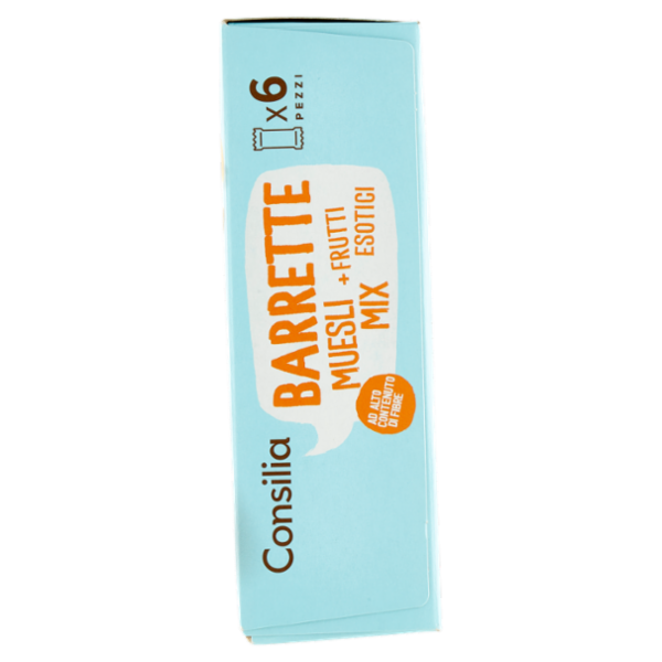 Consilia Barrette di Cereali con Muesli Mix con Frutti Esotici 6x25 g