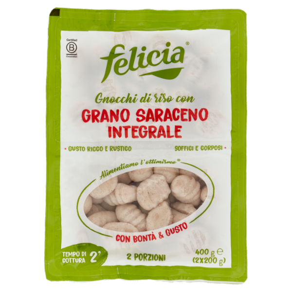felicia Gnocchi di riso con Grano Saraceno Integrale 2 x 200 g