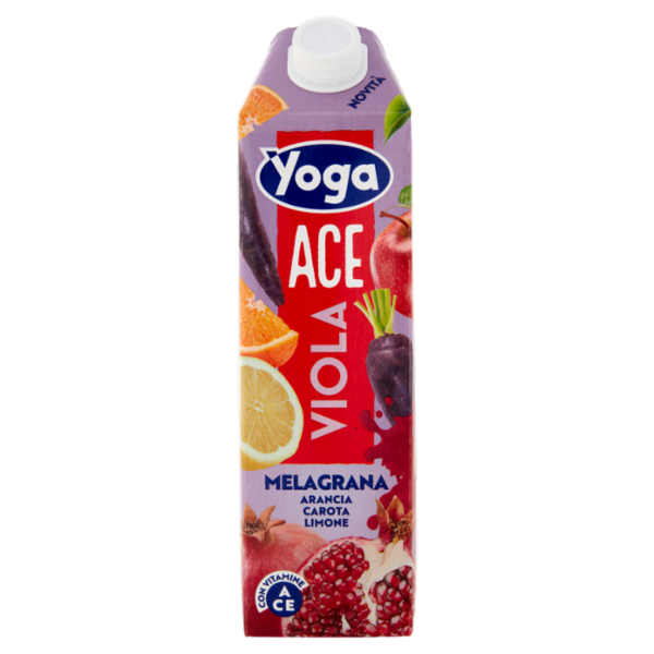 Yoga ACE Viola Melagrana Arancia Carota Limone con Vitamine 1000 ml