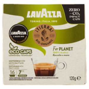 Lavazza A Modo Mio ¡Tierra! Bio-Organic For Planet 16 Capsule 120 g