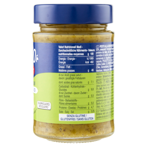 Barilla Pesto alla Genovese senza Aglio Condimento e Sugo per Pasta 190 g