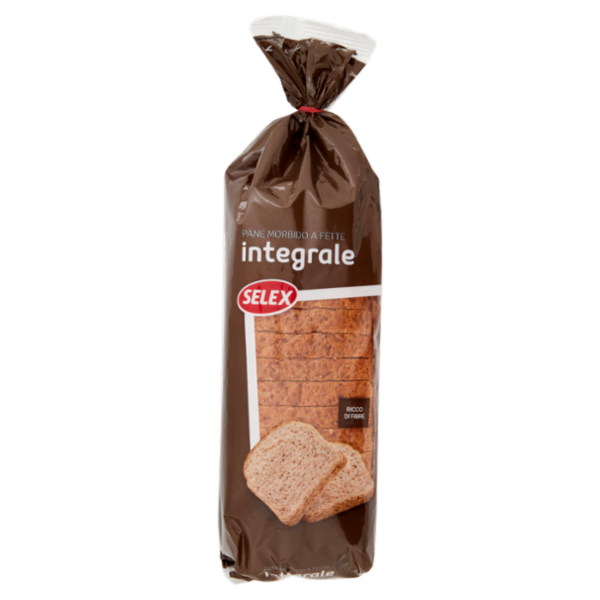 Selex Pane Morbido Integrale a Fette 400 g