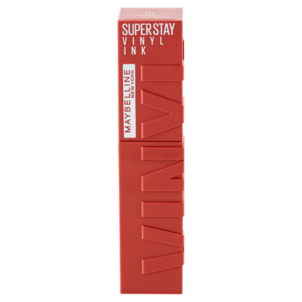 Maybelline New York SuperStay Vinyl Ink Rossetto Liquido a Lunga Tenuta, 15 Peachy