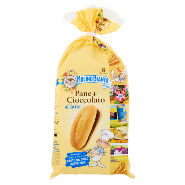 Mulino Bianco Pane+Cioccolato Merenda 8 pezzi 300g