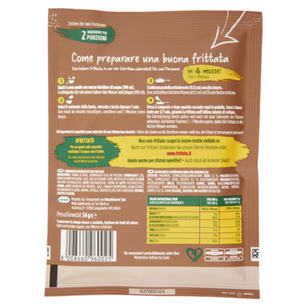 Synapsis Frittatù con Formaggio e Tartufo! 34 g