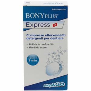 Bonyplus 80 Compresse Effervescenti detergenti per dentiere
