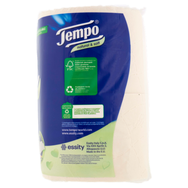 Tempo natural & soft Maxi Rotoli 4 pz