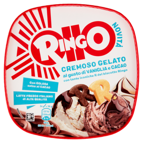 Ringo Cremoso Gelato al gusto di Vaniglia e Cacao 445 g