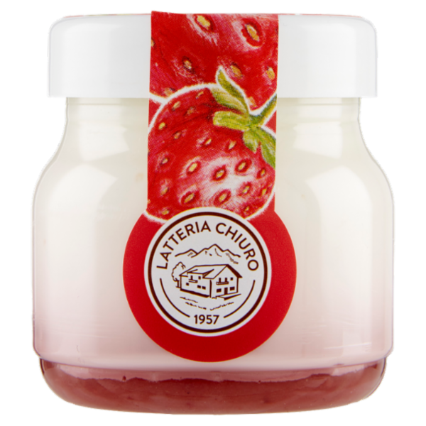AlpiYò Yogurt di Valtellina Intero con confettura extra di Fragola 125 g