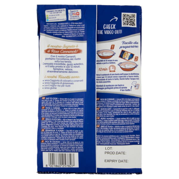 Riso Scotti Risotto Carnaroli Funghi Porcini di Stagione 210 g