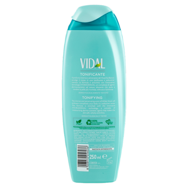 Vidal White Musk Docciaschiuma Muschio Bianco 250 ml