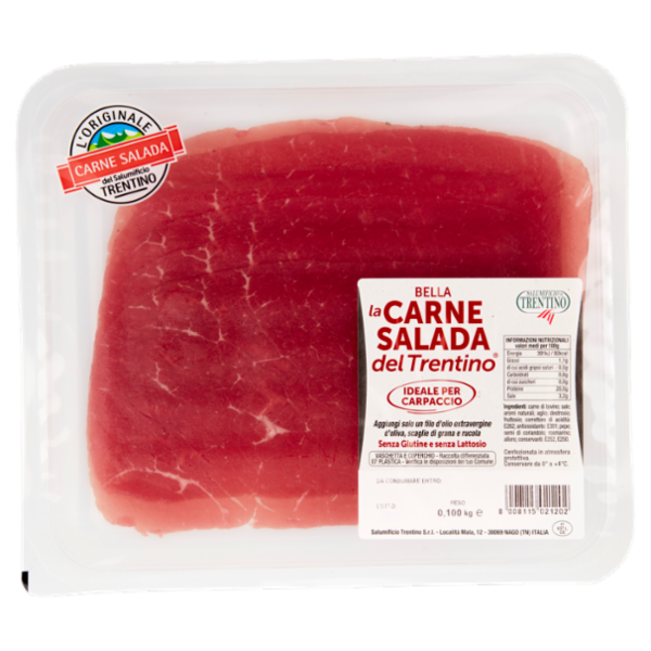 Salumificio Trentino Bella la Carne Salada del Trentino 0,100 kg