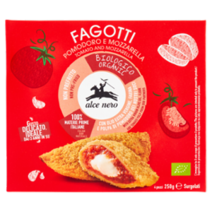Alce Nero Fagotti Pomodoro e Mozzarella Surgelati 4 Pezzi 250 g