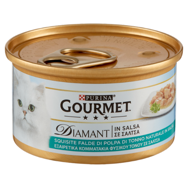 PURINA GOURMET Diamant in Salsa Squisite Falde di Polpa di Tonno Naturale in Salsa 85 g
