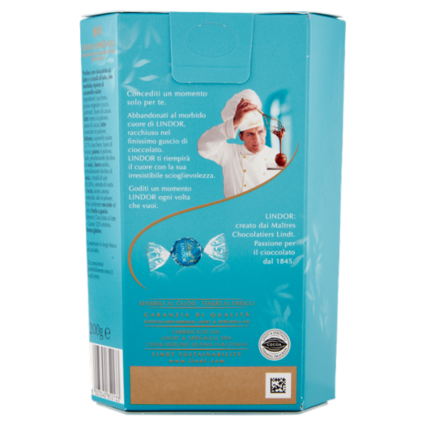 Lindt Lindor Cioccolatini Cioccolato al latte Caramello 200 g