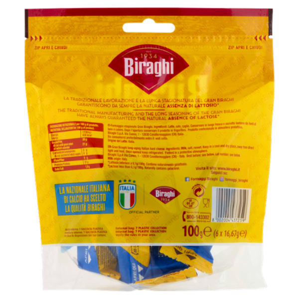 Biraghi Biraghini Snack 100 g (6 x 16,67 g)