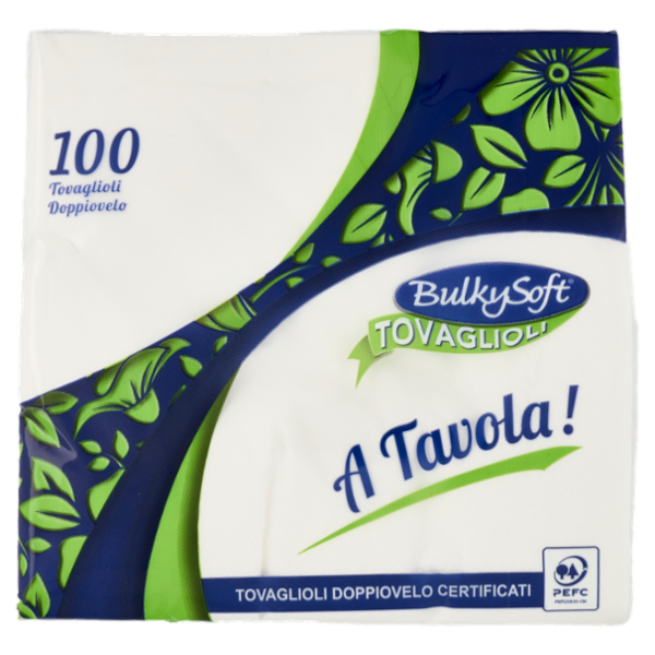 BulkySoft Tovaglioli Doppiovelo A Tavola! 100 pz