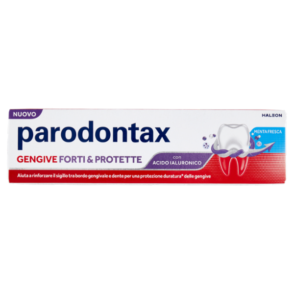 Parodontax Dentifricio Gengive Forti & Protette con Acido Ialuronico Gusto Menta Fresca 75 ml