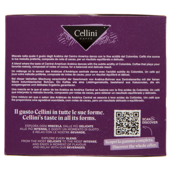 Cellini Caffè Deciso espresso melodico 10 Capsule Compatibili 75 g