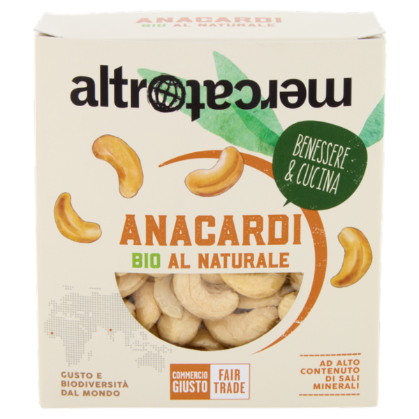 altromercato Commercio Giusto Anacardi Bio al Naturale 150 g