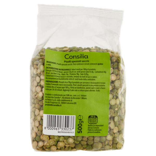 Consilia Legumi Secchi Piselli Spezzati 500 g