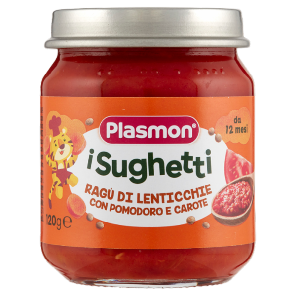 Plasmon i Sughetti Ragù di Lenticchie con Pomodoro e Carote 120 g