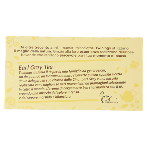 Twinings Earl Grey Tè Nero al sapore di Bergamotto 20 filtri The 40 g