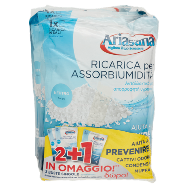ARIASANA Ricarica Inodore 2+1 busta 450 g